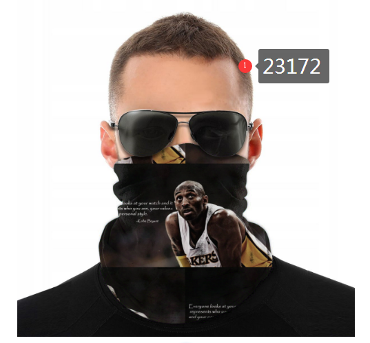 NBA 2021 Los Angeles Lakers #24 kobe bryant 23172 Dust mask with filter->nba dust mask->Sports Accessory